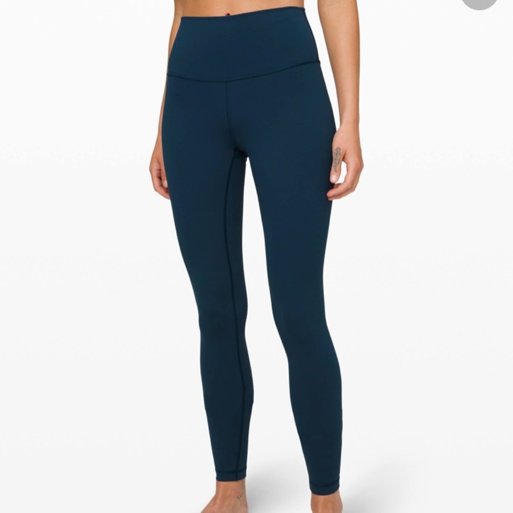 Lululemon Navy Blue Wunder Under Leggings
